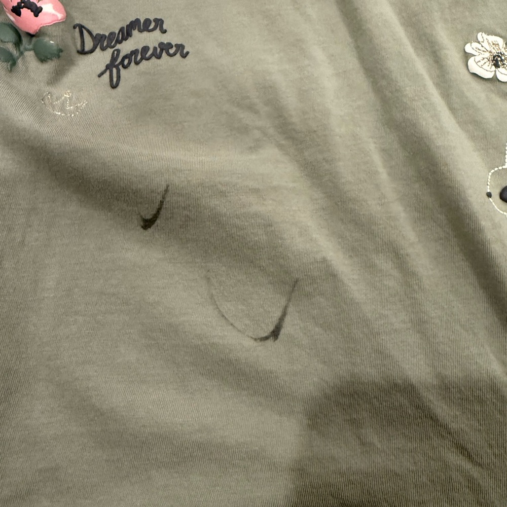 H&M Kids Dreamer Forever Olive Green Top